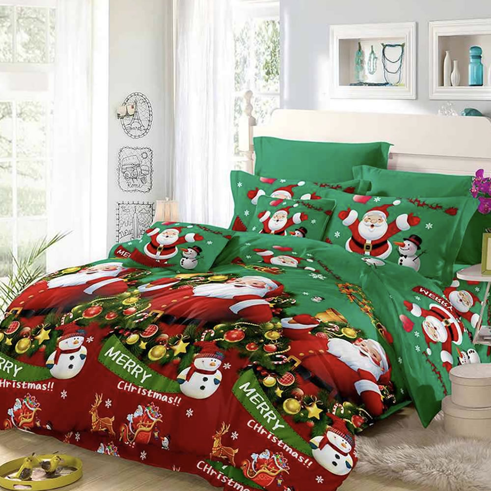 Christmas Bedding Set, Twin/Single 3 Piece Set