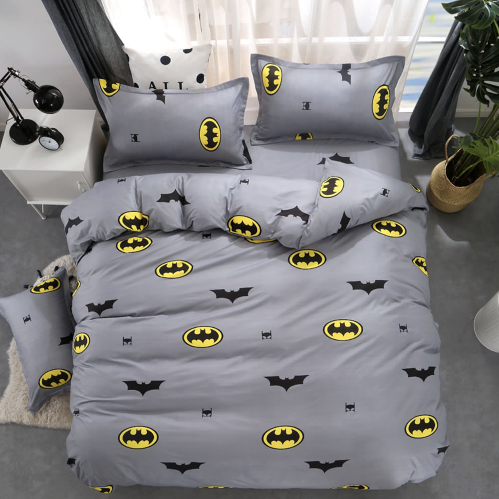 Luxury Batman Wayne Industries Disney Style Duvet Covers Reversible Bedding Sets 